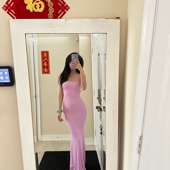 *NEW* SKIMS Petal Pink Lounge Dress size XS - Picture 5 of 5